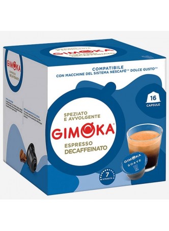 Кофе капсулы Dolce Gusto Gimoka SOAVE Decaffeinato ×16