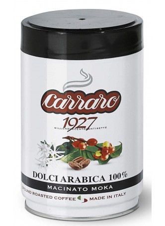 Кофе молотый Carraro Dolci Arabica в банке 250 г