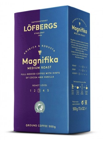 Кофе молотый Lofbergs Magnifika 500 г оптом