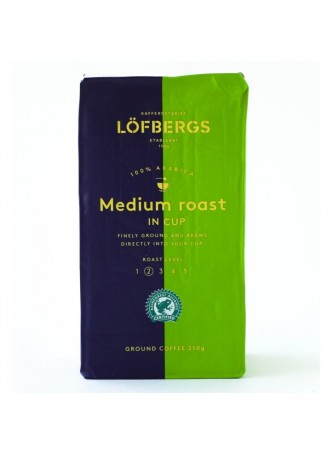 Кофе молотый Lofbergs Medium Roast in cup 250 г