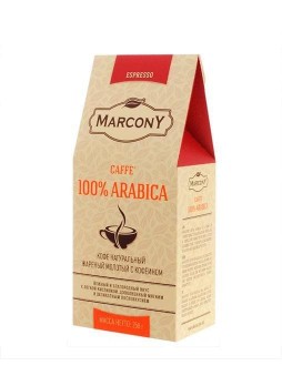Кофе молотый Marcony Espresso Caffe 100% Arabica 250 г
