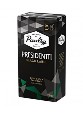 Кофе молотый Paulig Presidentti Black Label 250 г