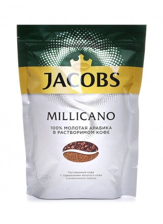 Кофе молотый в растворимом Jacobs Millicano 200 г оптом