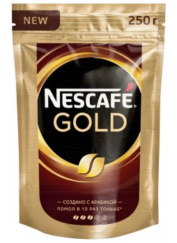 Кофе растворимый Nescafé Gold пакет 250 г