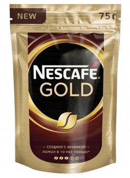 Кофе растворимый Nescafé Gold пакет 75 г