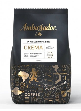 Кофе в зернах Ambassador Crema Professional Espresso Series 1000 г оптом