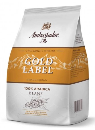 Кофе в зернах Ambassador Gold Label 1000 г оптом