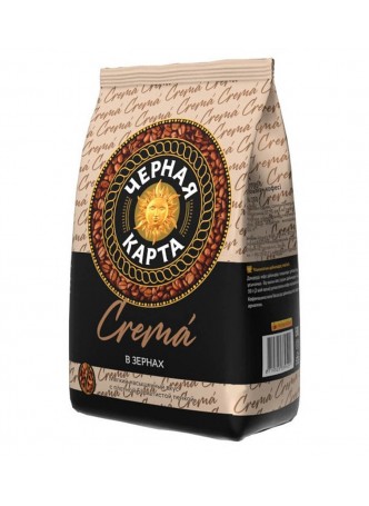 Кофе в зернах Черная карта Crema 1000 г