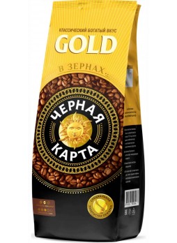 Кофе в зернах Черная карта GOLD 1000 г