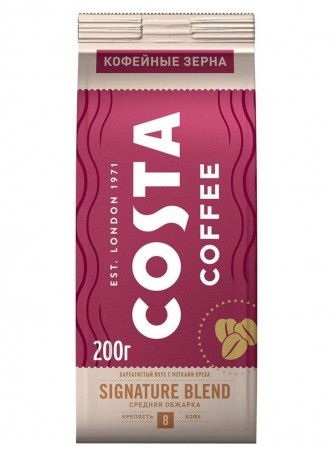 Кофе в зернах COSTA coffee Signature blend 200 г оптом