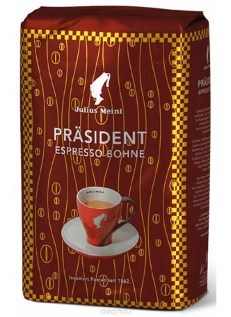 Кофе в зернах Julius Meinl President Espresso Bohne 500 г оптом