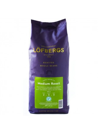 Кофе в зернах Lofbergs Medium Roast 1000 г оптом