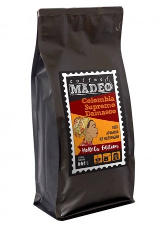 Кофе в зернах Madeo Colombia Supremo Damasco 1000 г оптом