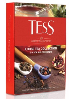 Коллекция TESS 9 вкусов черн. и зелён. листового чая 350 г