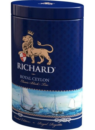 Подарочный чай Richard Royal Ceylon черн.листовой 80 г банка оптом