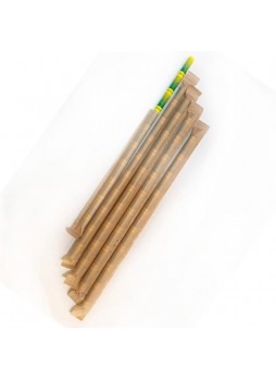 Бумажные трубочки Бамбук 200 мм d=6 мм в инд. крафт-упаковке