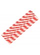 Бумажные трубочки Леденец бело-красная полоска 200 мм d=6 мм оптом