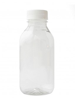 Бутылка ПЭТ прозрачная с крышкой 0,3 л горлышко d=38 мм