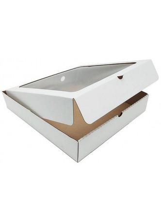 Коробка для пирога с окном Бел.-Крафт 300×300×60 мм оптом
