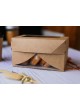 Коробка картон крафт CandyBox с окном 1200 мл 150×100×85 мм оптом