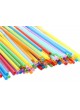 Пластиковые трубочки цветные с изгибом 210 мм d=5 мм