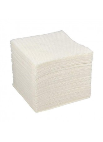 Салфетки бумажные с тиснением Белые 100 л 24×24 см оптом