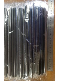 Трубочки черные в инд. упаковке 240 мм d=8 мм