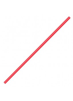 Трубочки красные прямые в инд. упак. 240 мм d=8 мм