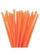 Трубочки оранж. пластиковые в инд. упак. 190 мм d=10 мм оптом