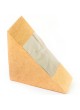 Упаковка для сэндвича Крафт картон 130×130×50 мм оптом