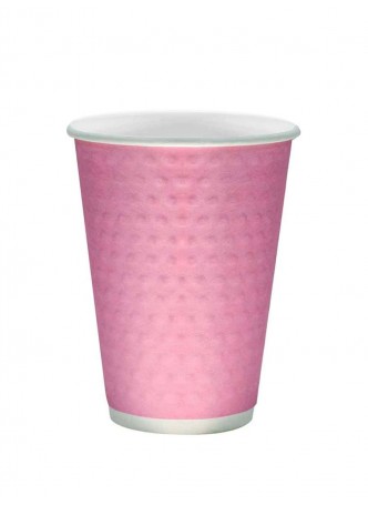 Бумажный 2-слойный стакан Bubbles Розовый d=80 250 мл оптом