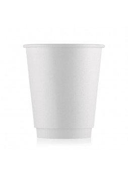 Бумажный 2-слойный стакан ECO CUPS Белый d=80 250 мл