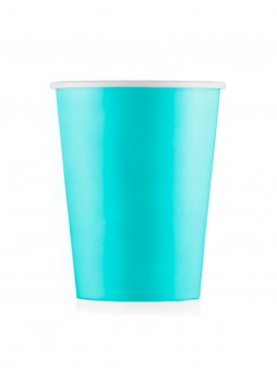 Бумажный стакан ECO CUPS Бирюзовый d=80 250 мл
