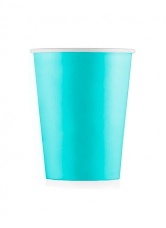 Бумажный стакан ECO CUPS Бирюзовый d=80 250 мл оптом