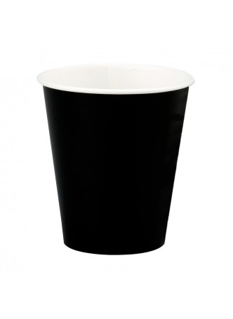 Бумажный стакан ECO CUPS Черный d=80 250 мл оптом