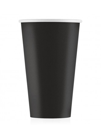 Бумажный стакан ECO CUPS Черный d=90 500 мл оптом