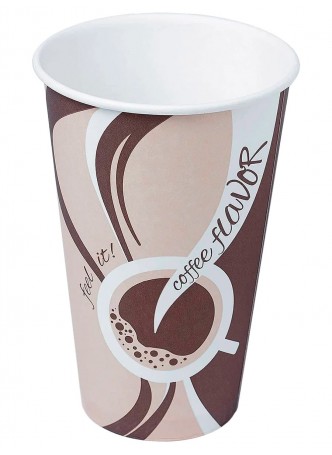 Бумажный стакан Ecopak Coffee Flavor d=90 450 мл оптом