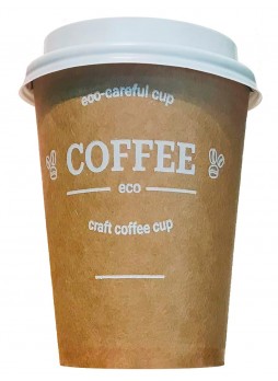 Бумажный стакан Kraft Line COFFEE d=90 350 мл