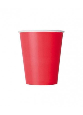 Бумажный стакан Красный d=70.3 165 мл