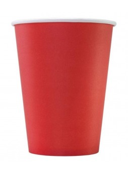 Бумажный стакан Красный d=90 300 мл