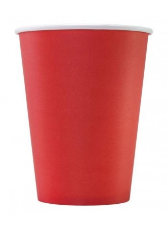 Бумажный стакан Красный d=90 300 мл