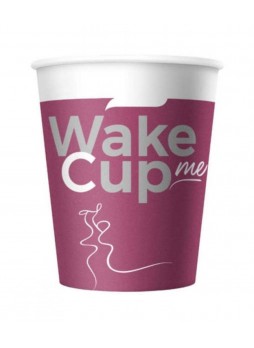 Бумажный стакан Wake Me Cup d=70 165мл