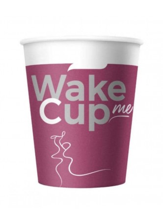 Бумажный стакан Wake Me Cup d=70 165мл