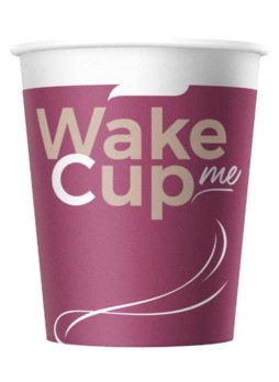 Бумажный стакан Wake Me Cup d=80 250мл