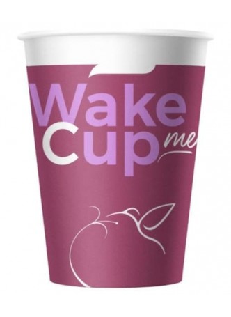 Бумажный стакан Wake Me Cup d=90 300 мл оптом