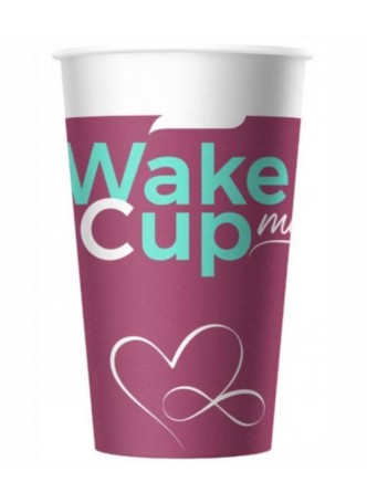 Бумажный стакан Wake Me Cup d=90 400мл оптом