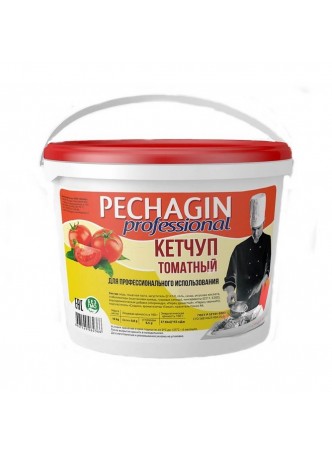Кетчуп томатный 1-й категории,"Печагин", 5кг, ведро, Россия (КОД 13315) (О°С)