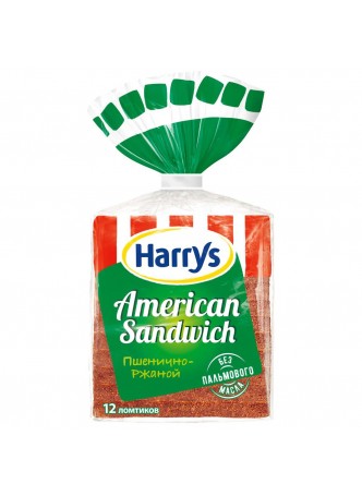 Хлеб пшенично-ржаной для сэндвичей American Sandwich 470гр пакет.Harry\'s™ (КОД 34809) (+18°С) оптом