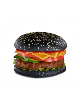 Булочка для гамбургера с кунжутом Черная 125мм,89грх24шт"Лантманнен Юнибэйк"(3249)(КОД 12967)(-18°С)