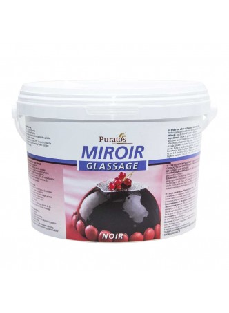 Глазурь шоколадная Miroir Glassage Noir 5 кг ведро Puratos 4100959 Бельгия (КОД 12875) (+18°С) оптом